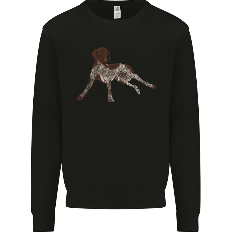 German Shorthaired Pointer Dog Mens Sweatshirt Jumper Black