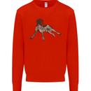 German Shorthaired Pointer Dog Mens Sweatshirt Jumper Bright Red