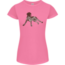 German Shorthaired Pointer Dog Womens Petite Cut T-Shirt Azalea