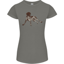 German Shorthaired Pointer Dog Womens Petite Cut T-Shirt Charcoal