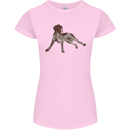 German Shorthaired Pointer Dog Womens Petite Cut T-Shirt Light Pink