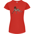 German Shorthaired Pointer Dog Womens Petite Cut T-Shirt Red