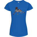 German Shorthaired Pointer Dog Womens Petite Cut T-Shirt Royal Blue