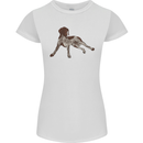 German Shorthaired Pointer Dog Womens Petite Cut T-Shirt White