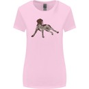 German Shorthaired Pointer Dog Womens Wider Cut T-Shirt Light Pink