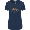 German Shorthaired Pointer Dog Womens Wider Cut T-Shirt Navy Blue