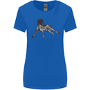 German Shorthaired Pointer Dog Womens Wider Cut T-Shirt Royal Blue