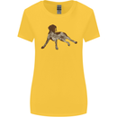 German Shorthaired Pointer Dog Womens Wider Cut T-Shirt Yellow