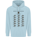German War Planes WWII Fighters Aircraft Childrens Kids Hoodie Light Blue