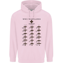 German War Planes WWII Fighters Aircraft Childrens Kids Hoodie Light Pink