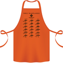 German War Planes WWII Fighters Aircraft Cotton Apron 100% Organic Orange