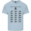 German War Planes WWII Fighters Aircraft Kids T-Shirt Childrens Light Blue