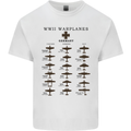 German War Planes WWII Fighters Aircraft Kids T-Shirt Childrens White