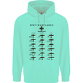 German War Planes WWII Fighters Aircraft Mens 80% Cotton Hoodie Peppermint