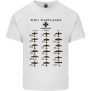 German War Planes WWII Fighters Aircraft Mens Cotton T-Shirt Tee Top White