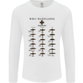 German War Planes WWII Fighters Aircraft Mens Long Sleeve T-Shirt White