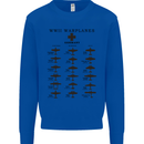 German War Planes WWII Fighters Aircraft Mens Sweatshirt Jumper Royal Blue