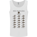 German War Planes WWII Fighters Aircraft Mens Vest Tank Top White