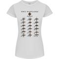 German War Planes WWII Fighters Aircraft Womens Petite Cut T-Shirt White