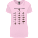 German War Planes WWII Fighters Aircraft Womens Wider Cut T-Shirt Light Pink