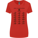 German War Planes WWII Fighters Aircraft Womens Wider Cut T-Shirt Red