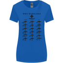 German War Planes WWII Fighters Aircraft Womens Wider Cut T-Shirt Royal Blue
