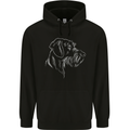 German Wirehaired Pointer Childrens Kids Hoodie Black