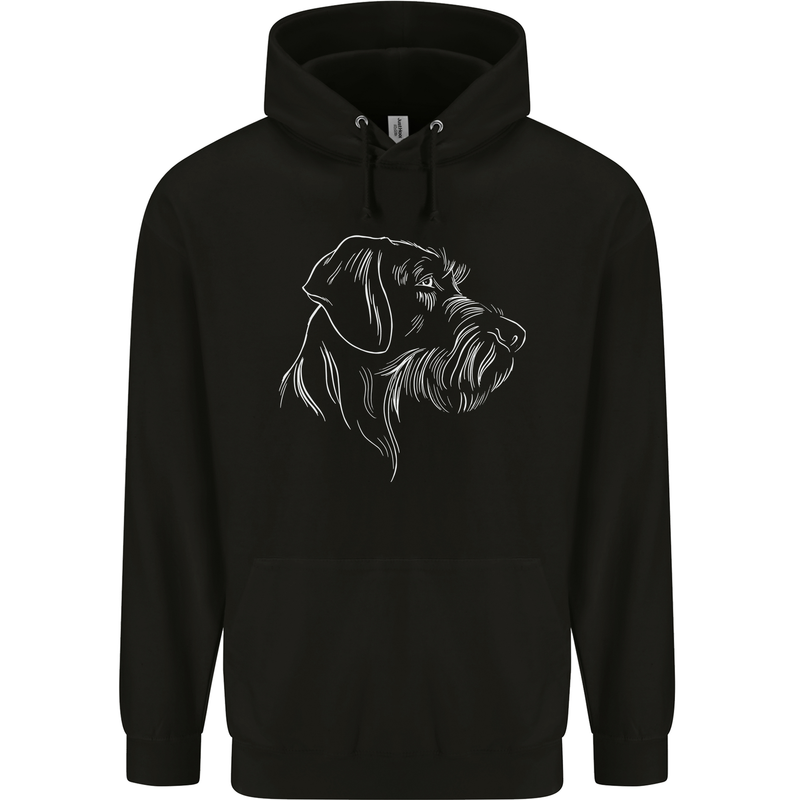 German Wirehaired Pointer Childrens Kids Hoodie Black