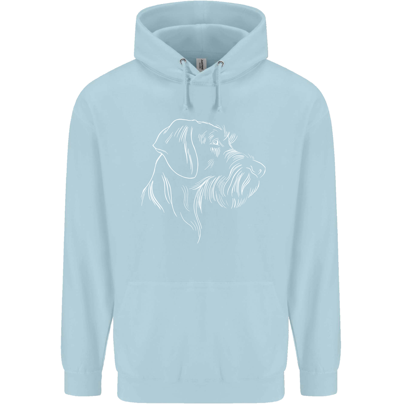 German Wirehaired Pointer Childrens Kids Hoodie Light Blue