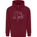 German Wirehaired Pointer Childrens Kids Hoodie Maroon