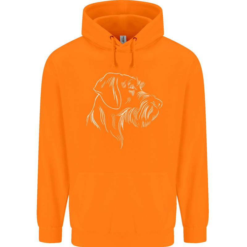German Wirehaired Pointer Childrens Kids Hoodie Orange