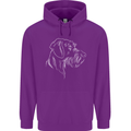 German Wirehaired Pointer Childrens Kids Hoodie Purple
