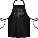 German Wirehaired Pointer Cotton Apron 100% Organic Black