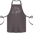 German Wirehaired Pointer Cotton Apron 100% Organic Dark Grey