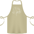 German Wirehaired Pointer Cotton Apron 100% Organic Khaki