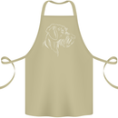 German Wirehaired Pointer Cotton Apron 100% Organic Khaki