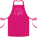 German Wirehaired Pointer Cotton Apron 100% Organic Pink