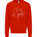 German Wirehaired Pointer Kids Sweatshirt Jumper Bright Red
