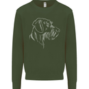 German Wirehaired Pointer Kids Sweatshirt Jumper Forest Green