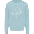 German Wirehaired Pointer Kids Sweatshirt Jumper Light Blue