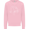 German Wirehaired Pointer Kids Sweatshirt Jumper Light Pink