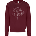 German Wirehaired Pointer Kids Sweatshirt Jumper Maroon