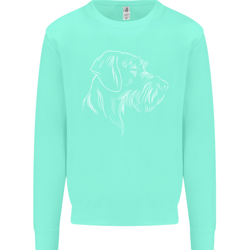 German Wirehaired Pointer Kids Sweatshirt Jumper Peppermint