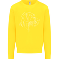 German Wirehaired Pointer Kids Sweatshirt Jumper Yellow
