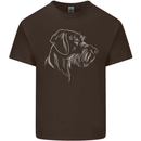 German Wirehaired Pointer Mens Cotton T-Shirt Tee Top Dark Chocolate