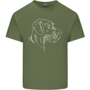 German Wirehaired Pointer Mens Cotton T-Shirt Tee Top Military Green
