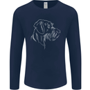 German Wirehaired Pointer Mens Long Sleeve T-Shirt Navy Blue