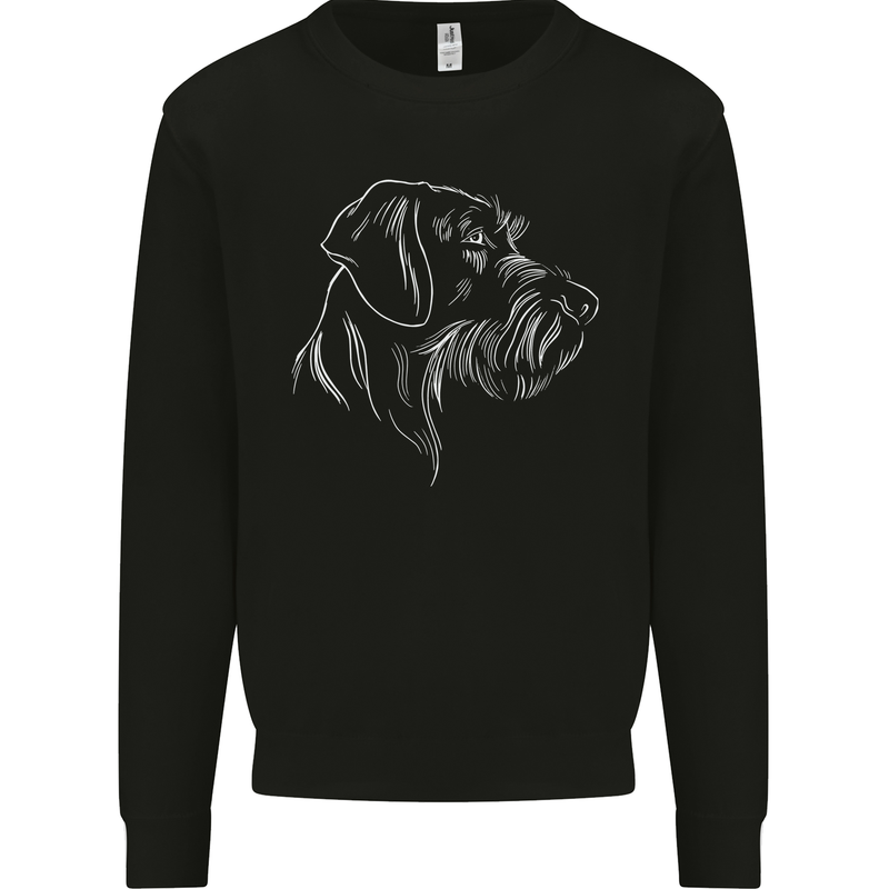 German Wirehaired Pointer Mens Sweatshirt Jumper Black