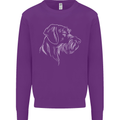 German Wirehaired Pointer Mens Sweatshirt Jumper Purple