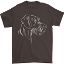 German Wirehaired Pointer Mens T-Shirt Cotton Gildan Dark Chocolate